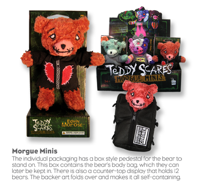 Morgue Minis body bag and display box